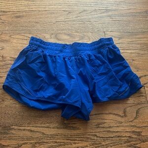 Lululemon blue hotty hot shorts